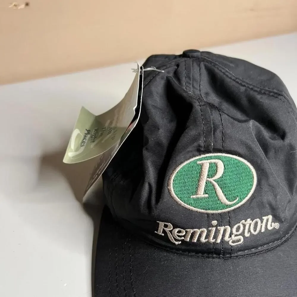 Remington Hat Cap‎ Baseball Strap Back Mens One Size Black Thinsulate Hunting